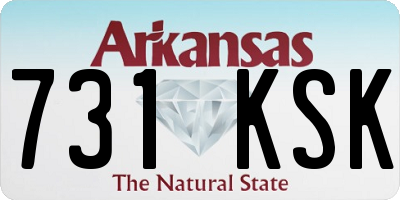 AR license plate 731KSK