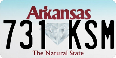 AR license plate 731KSM