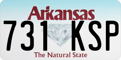 AR license plate 731KSP