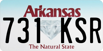 AR license plate 731KSR