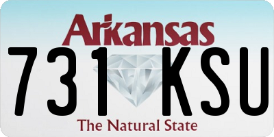 AR license plate 731KSU