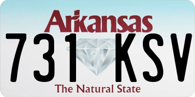 AR license plate 731KSV
