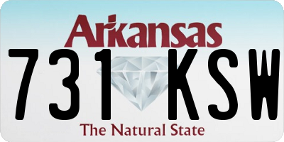 AR license plate 731KSW