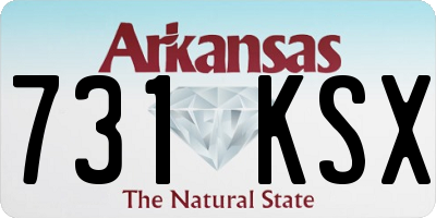 AR license plate 731KSX