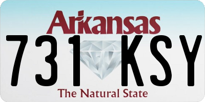 AR license plate 731KSY