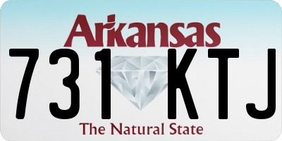 AR license plate 731KTJ