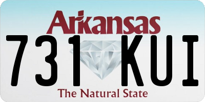 AR license plate 731KUI