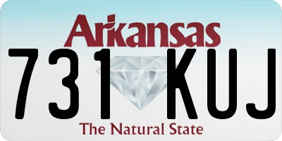 AR license plate 731KUJ