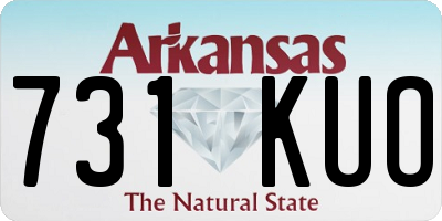 AR license plate 731KUO