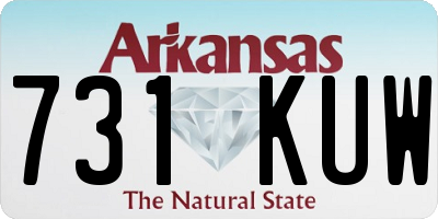 AR license plate 731KUW