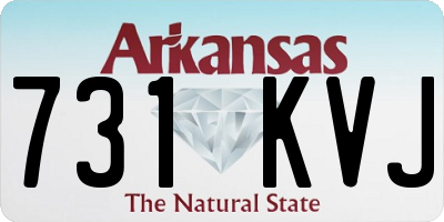 AR license plate 731KVJ