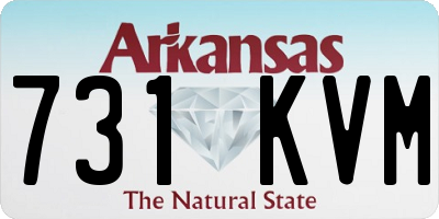 AR license plate 731KVM