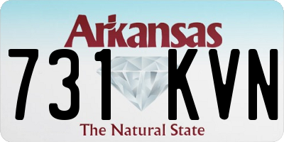 AR license plate 731KVN
