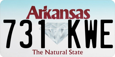 AR license plate 731KWE