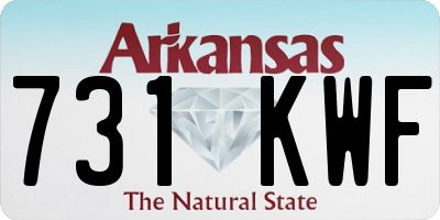 AR license plate 731KWF
