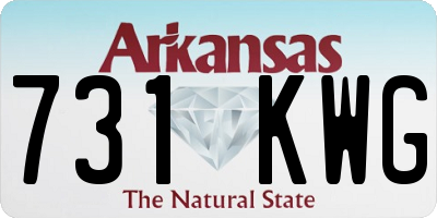 AR license plate 731KWG