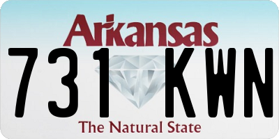AR license plate 731KWN