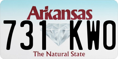 AR license plate 731KWO