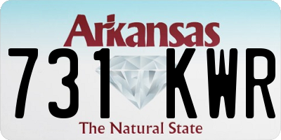 AR license plate 731KWR