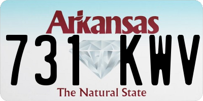 AR license plate 731KWV