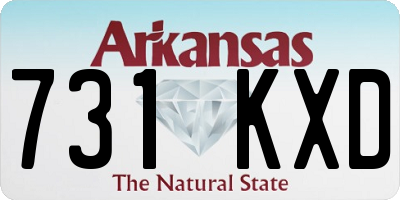 AR license plate 731KXD