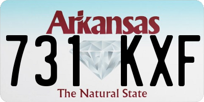 AR license plate 731KXF