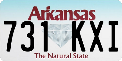 AR license plate 731KXI