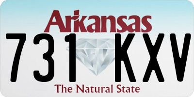 AR license plate 731KXV
