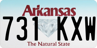 AR license plate 731KXW