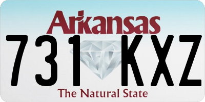 AR license plate 731KXZ