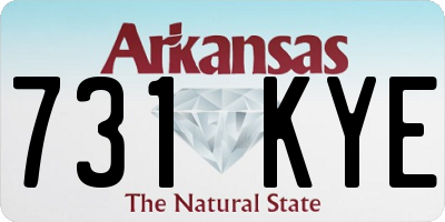 AR license plate 731KYE