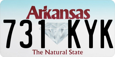 AR license plate 731KYK