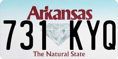 AR license plate 731KYQ