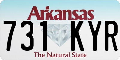 AR license plate 731KYR