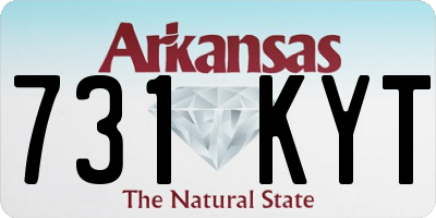 AR license plate 731KYT