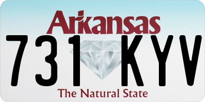 AR license plate 731KYV