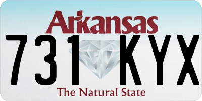 AR license plate 731KYX