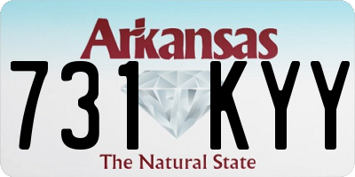 AR license plate 731KYY