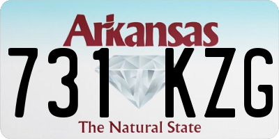 AR license plate 731KZG