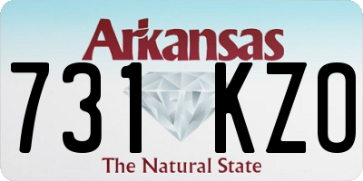 AR license plate 731KZO