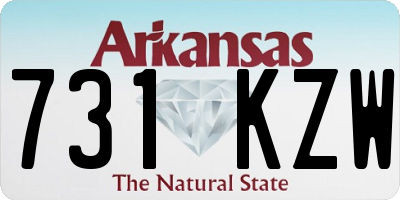 AR license plate 731KZW
