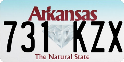 AR license plate 731KZX