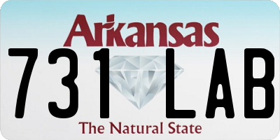 AR license plate 731LAB