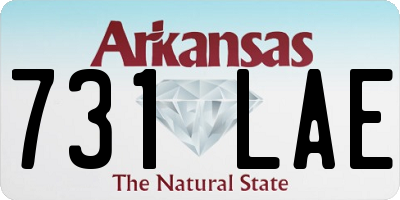 AR license plate 731LAE