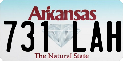 AR license plate 731LAH