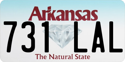AR license plate 731LAL