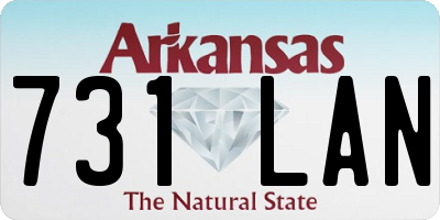 AR license plate 731LAN