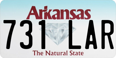 AR license plate 731LAR