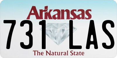 AR license plate 731LAS