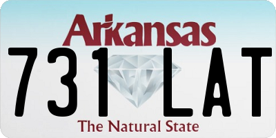 AR license plate 731LAT